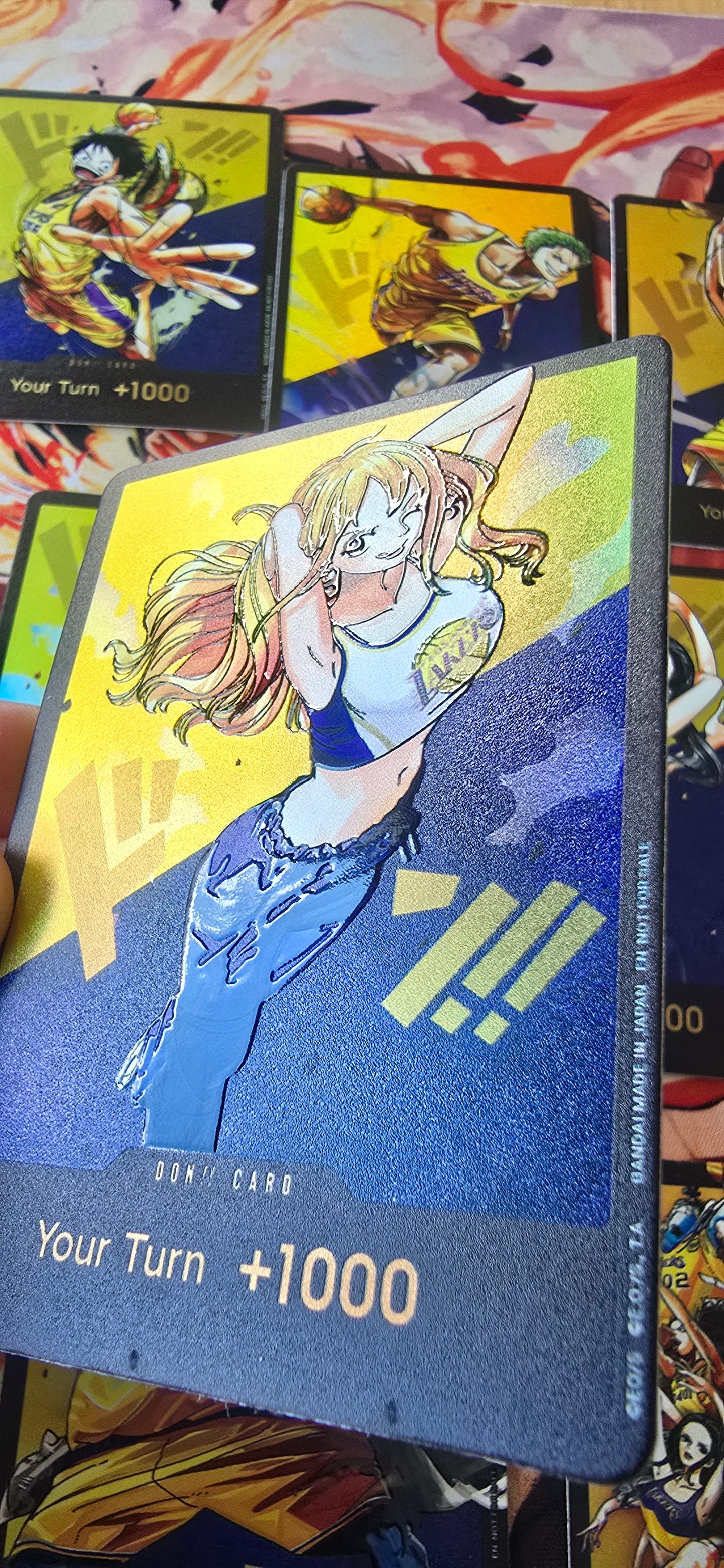 11 Card Bundle: LA Lakers x One Piece Custom Made DON Cards Premium Quality Textured