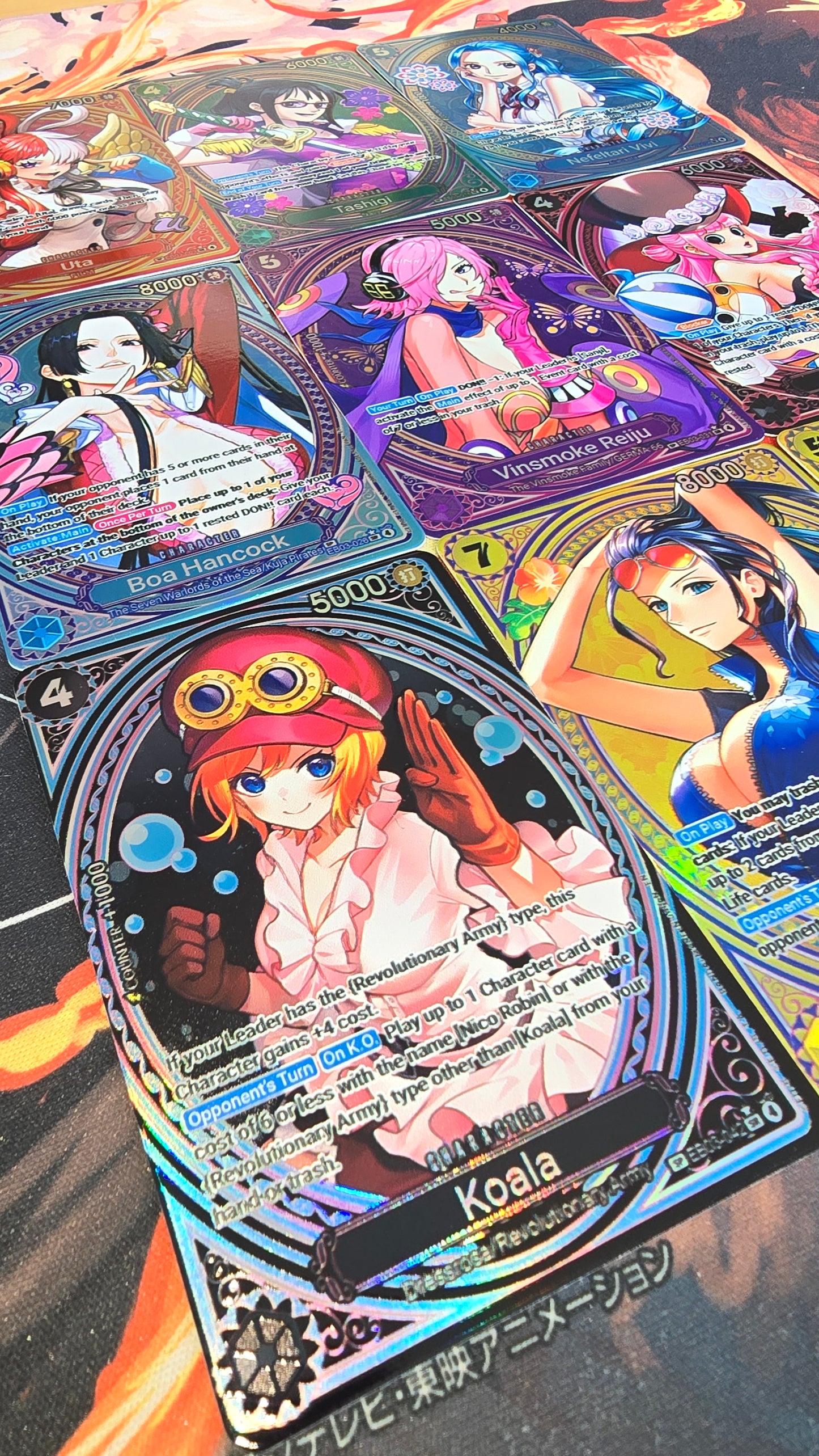 9 Card Bundle: EB03 Heroines SP Textured Holo One Piece TCG Proxy Cards English