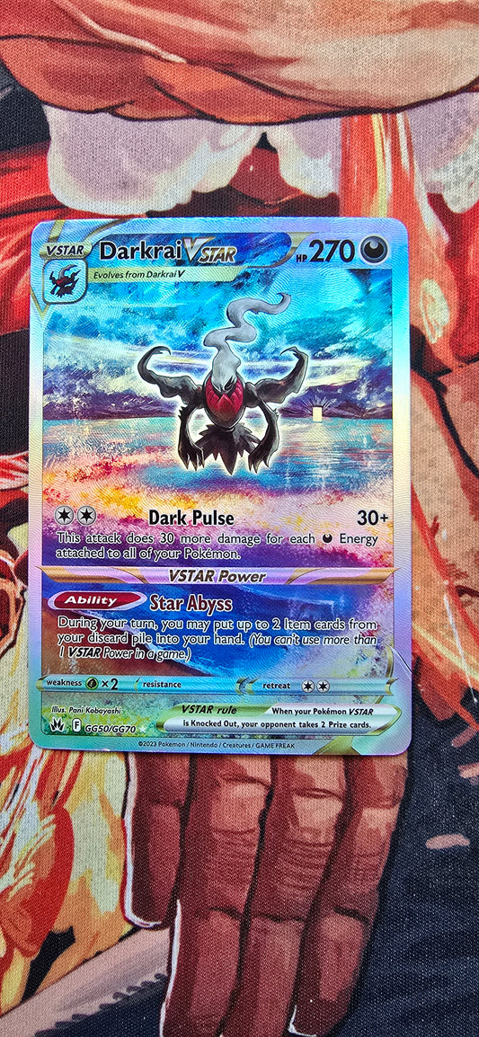 Darkrai VStar GG50 Crown Zenith Pokemon Card Custom Made Proxy