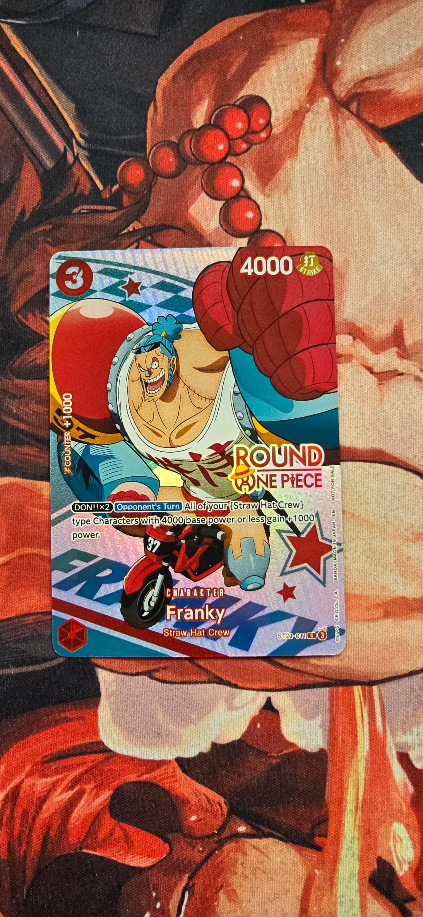 Round 1 x One Piece English TCG Textured Custom Made Proxy Cards