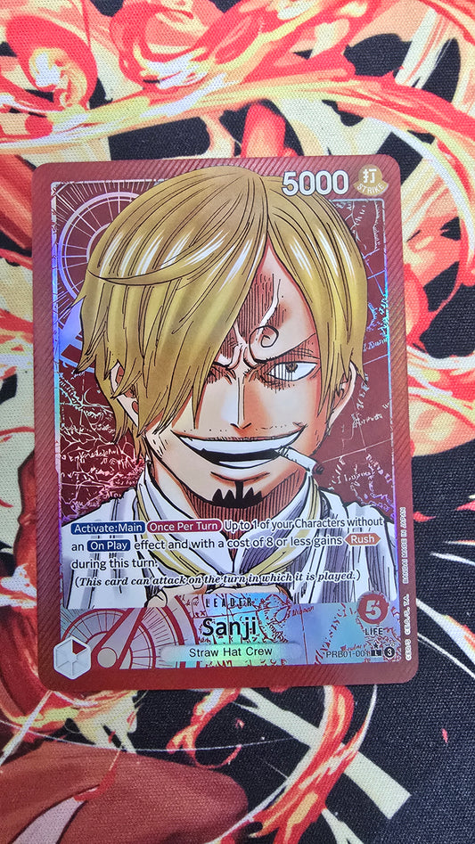 PROB01 Sanji Leader Alt Art Holo One Piece TCG Proxy Card