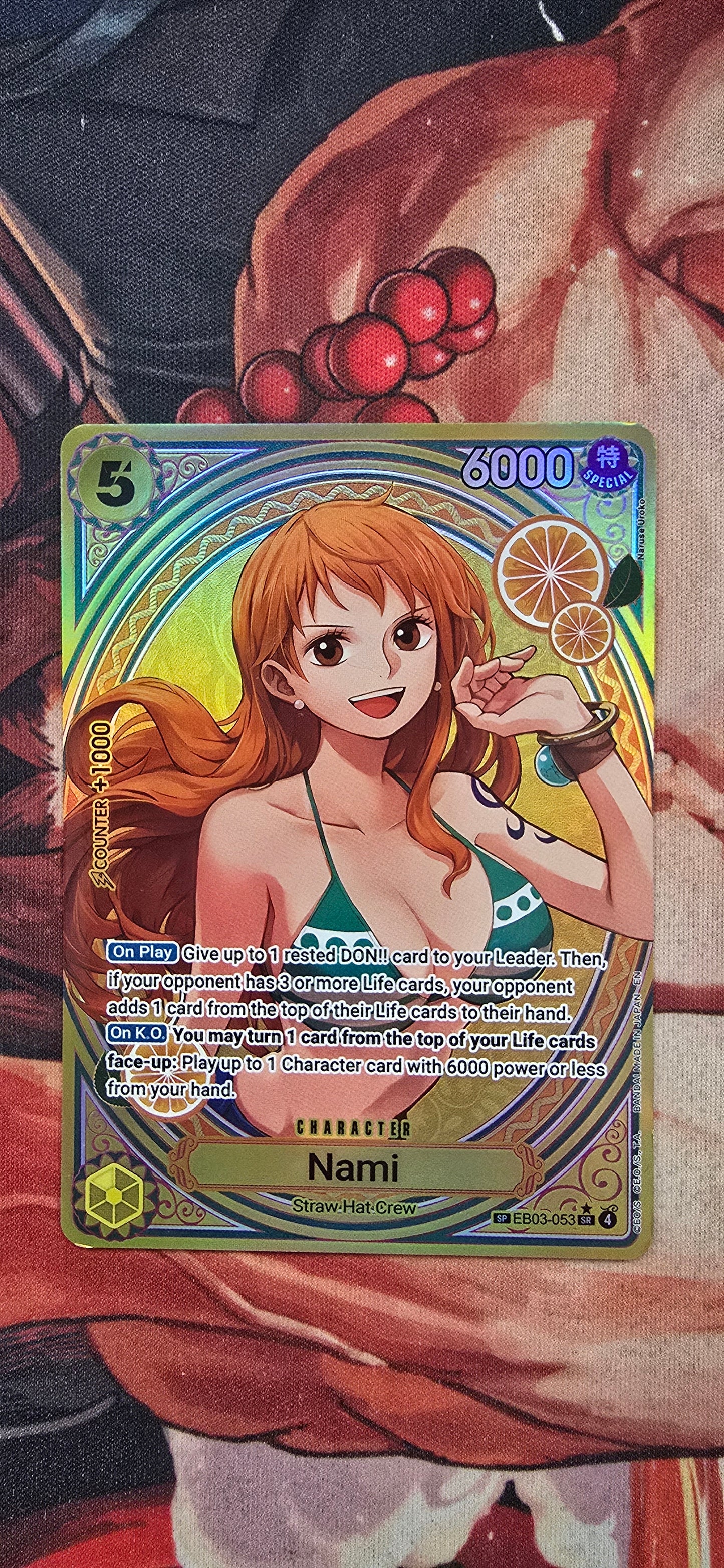 EB03 Nami SP Premium Textured Holo One Piece TCG Proxy Card