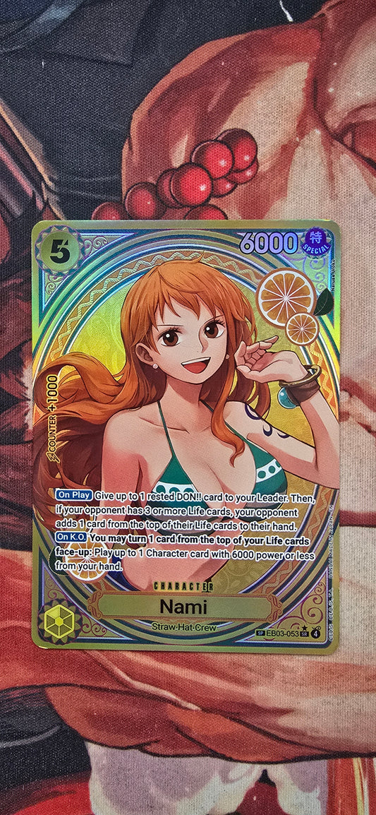EB03 Nami SP Premium Textured Holo One Piece TCG Proxy Card