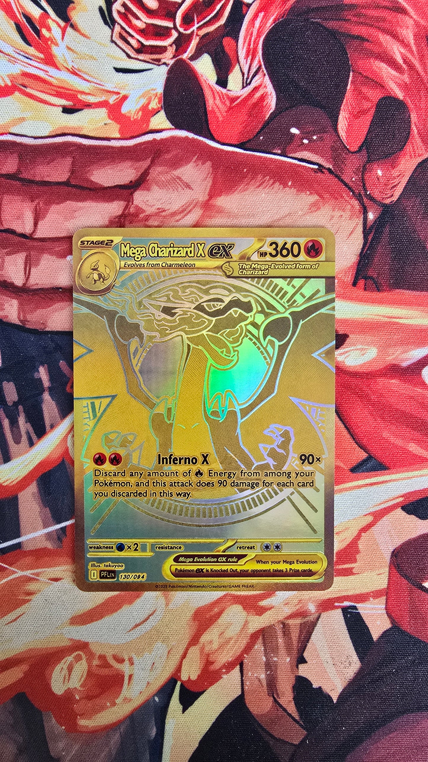 Mega Charizard X ex MUR Phantasmal Flames Pokemon Proxy Card English