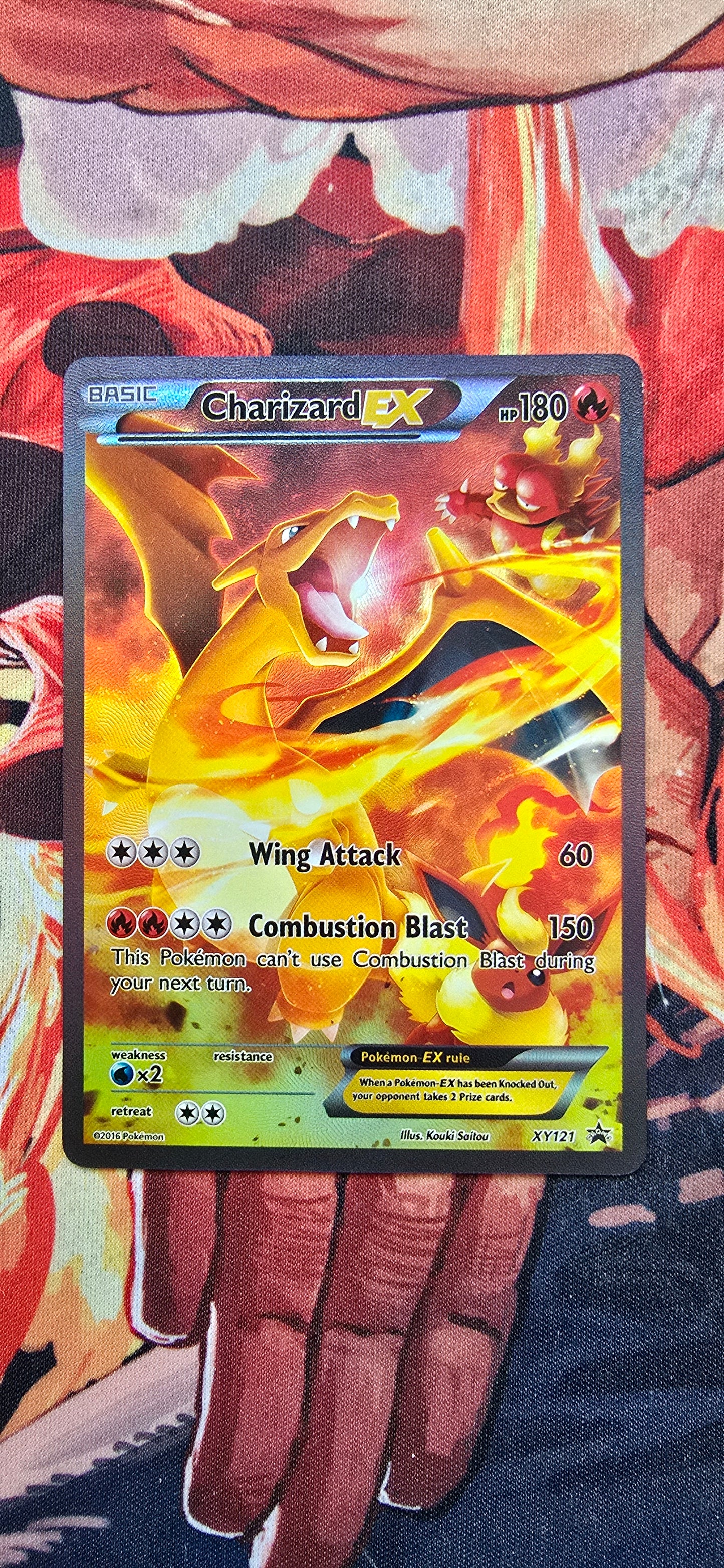 Charizard EX XY121 Red & Blue Collection Alternate Art Promo Pokemon Card Custom Made Proxy