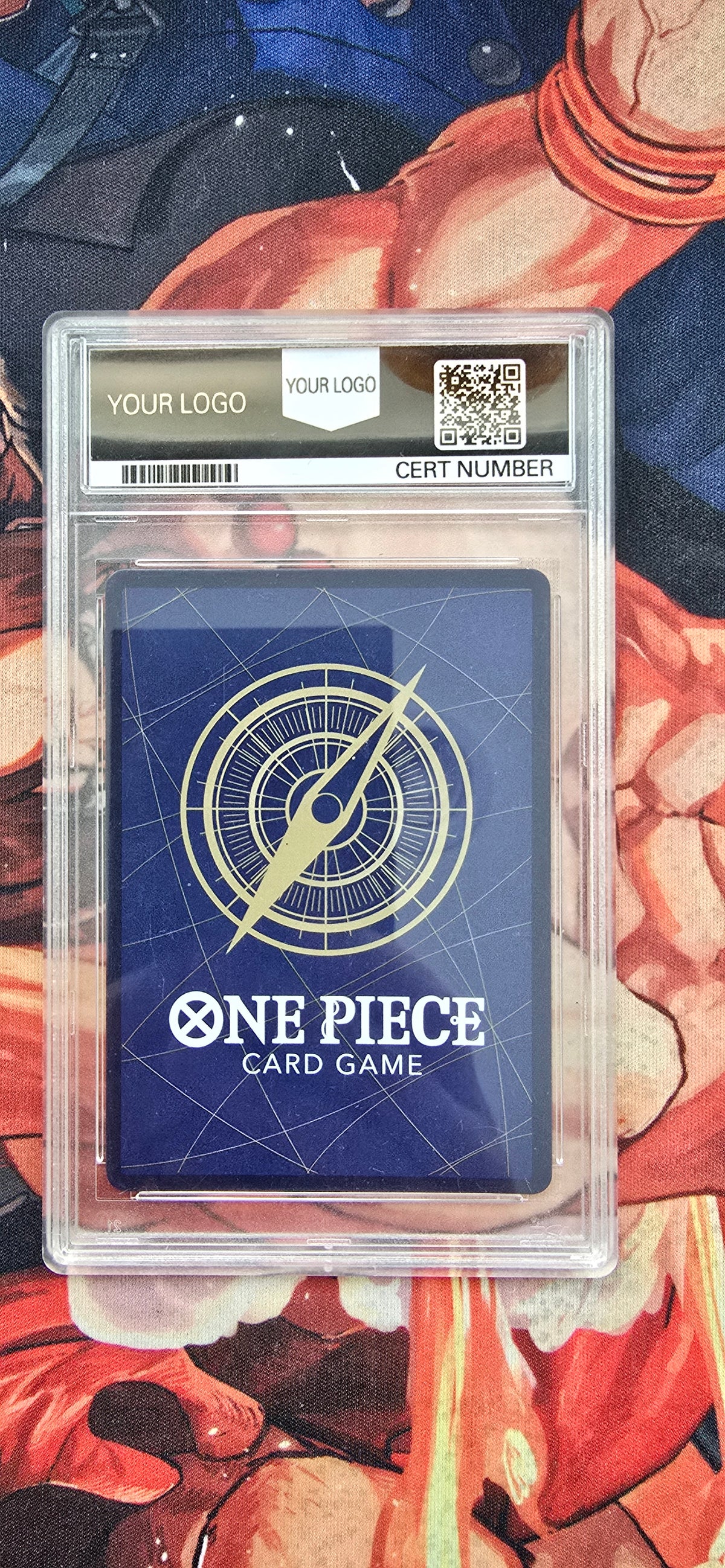 Graded PSA Style Monkey D Luffy EBO4-061 SEC Pirate Crew Super Alt Manga Premium Textured One Piece Card Game TCG Custom Made Proxy Slab
