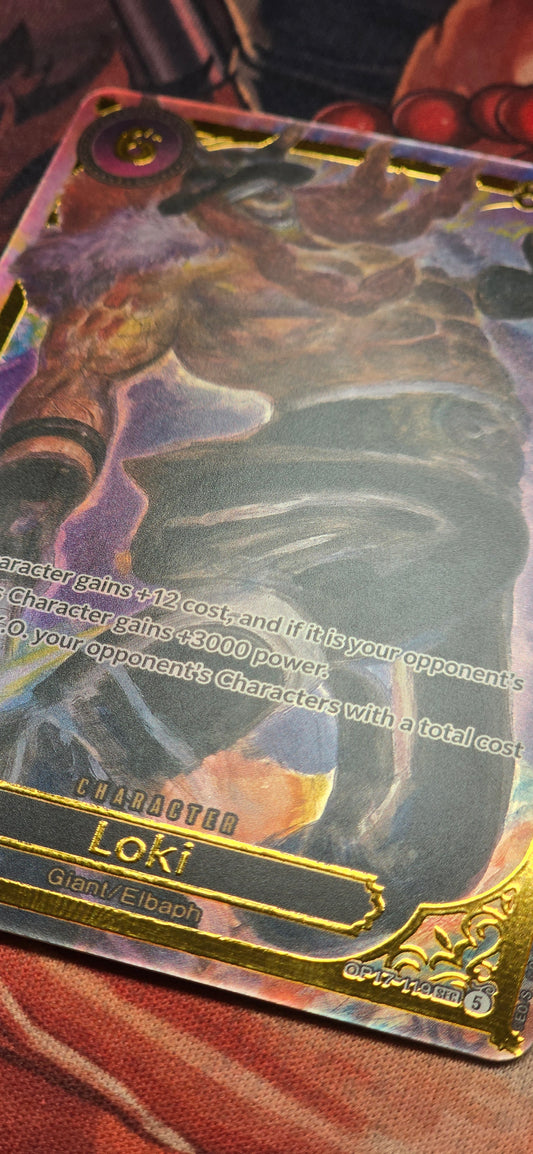 OP18 SP Loki OP17 Holo Final Fantasy illustrator Yoshitaka Amano One Piece Card Game TCG Custom Made Proxy Card
