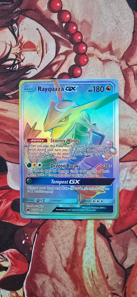 Rayquaza GX 177/168 Sun & Moon Celestial Storm Pokemon TCG Custom Made Proxy Card