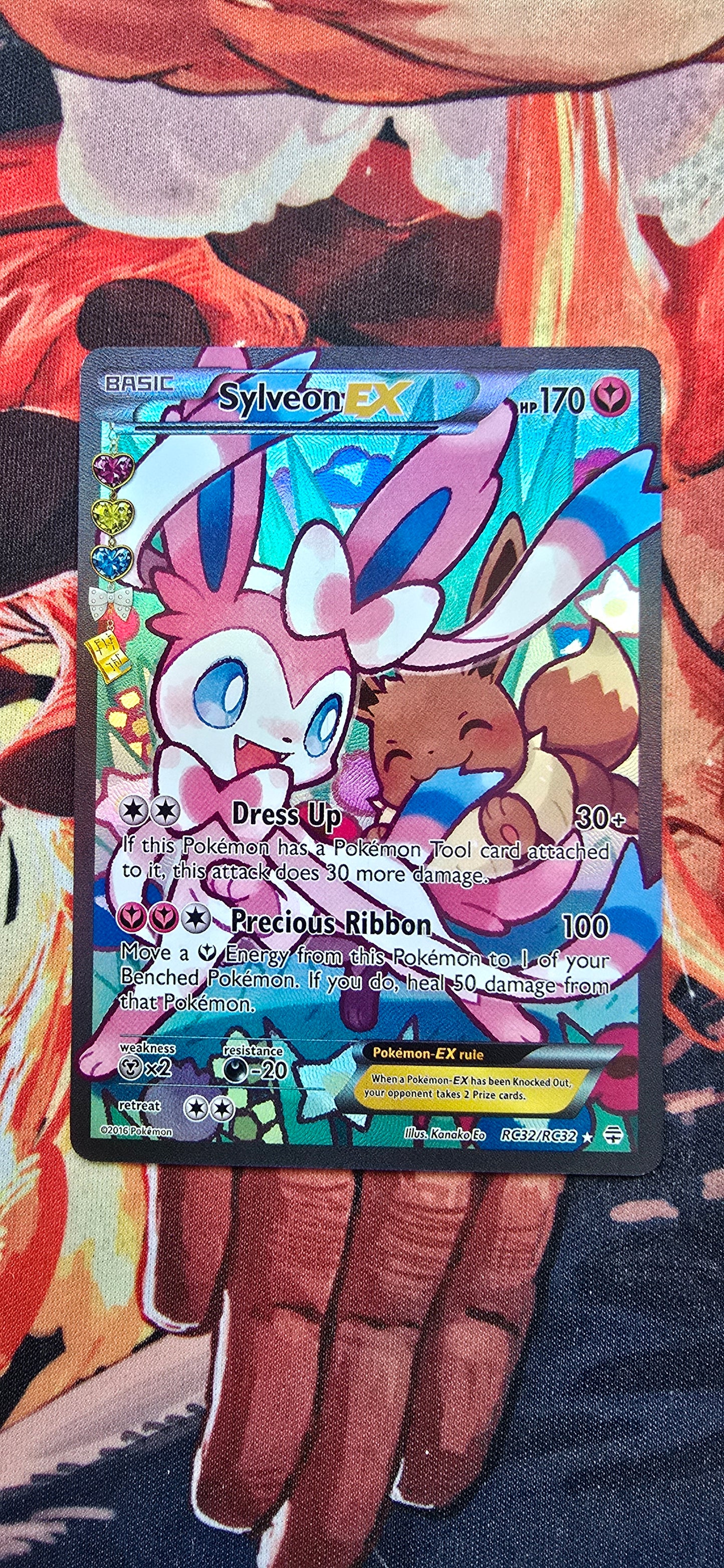 Sylveon EX Full Art RC32-32 Generations Radiant Collection Pokemon Card Custom Made Proxy