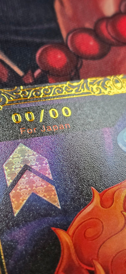 Flame-Flame Fruit Coliseum Trophy For Japan One Piece TCG Textured Custom Made Proxy Card