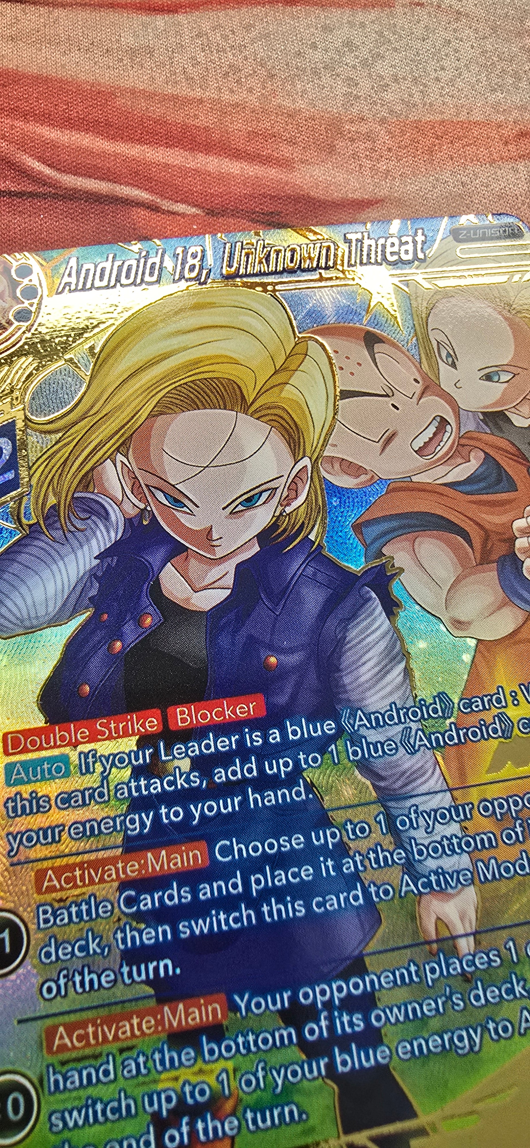 Android 18, Unknown Threat BT27-028 Dragon Ball Super History Of Z