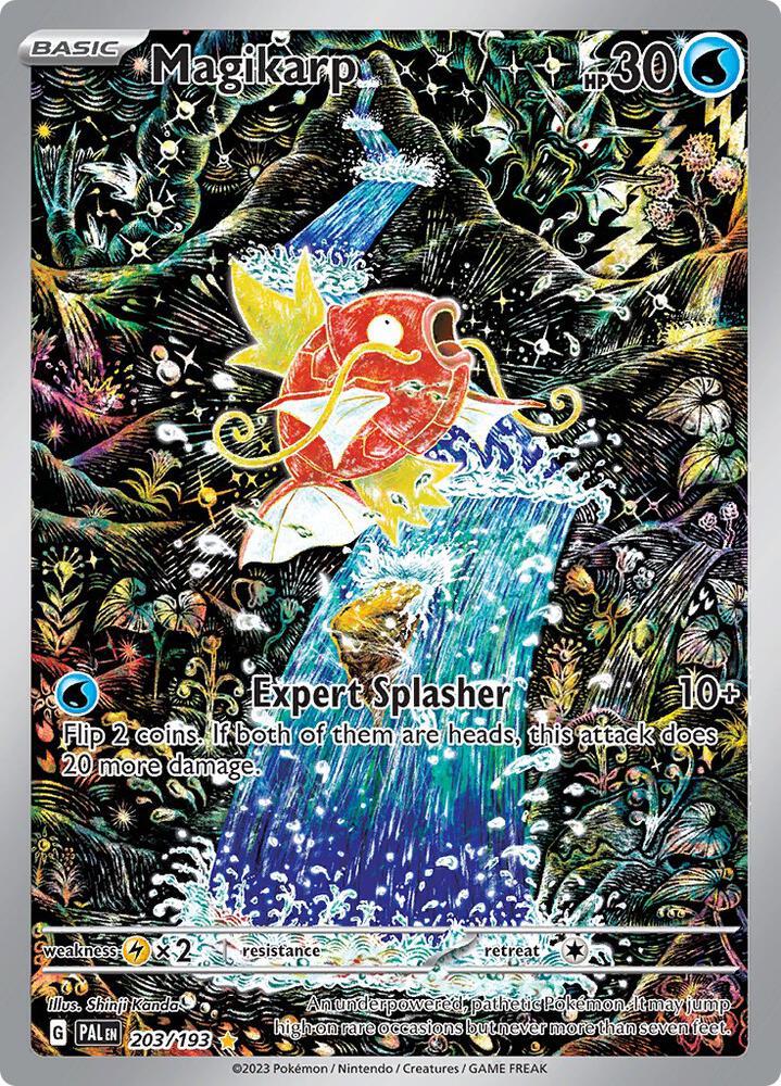PREORDER Magikarp 203/193 Scarlet & Violet Paldea Evolved Holofoil Pokemon Custom Made Proxy Card