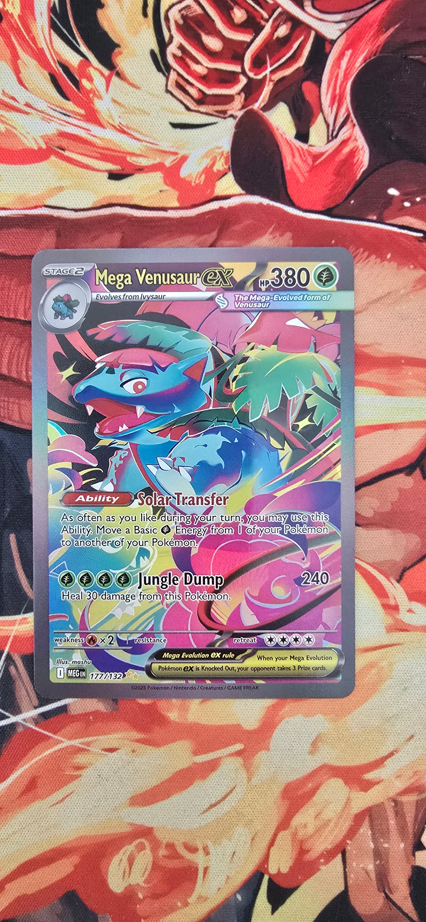 Graded PSA Style Mega Venusaur EX SAR Mega Brave Pokemon TCG English Card Proxy Slab