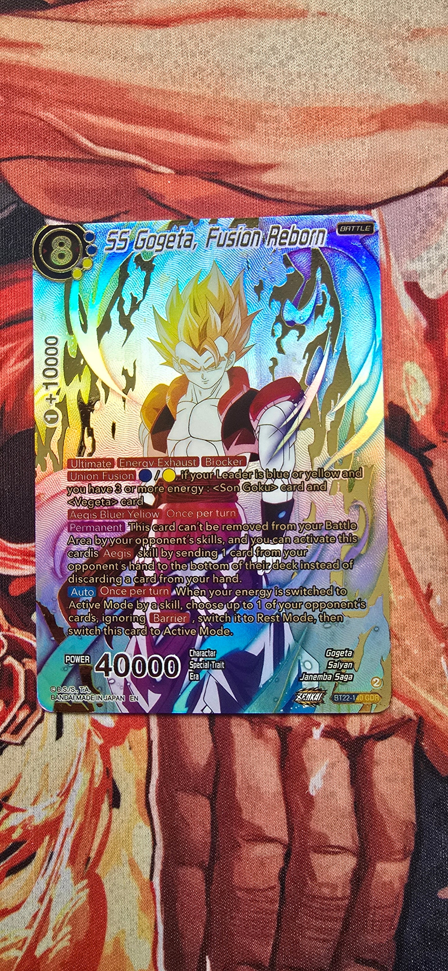 SS Gogeta, Fusion Reborn BT22-140 Critical Blow Dragon Ball Super Proxy Card