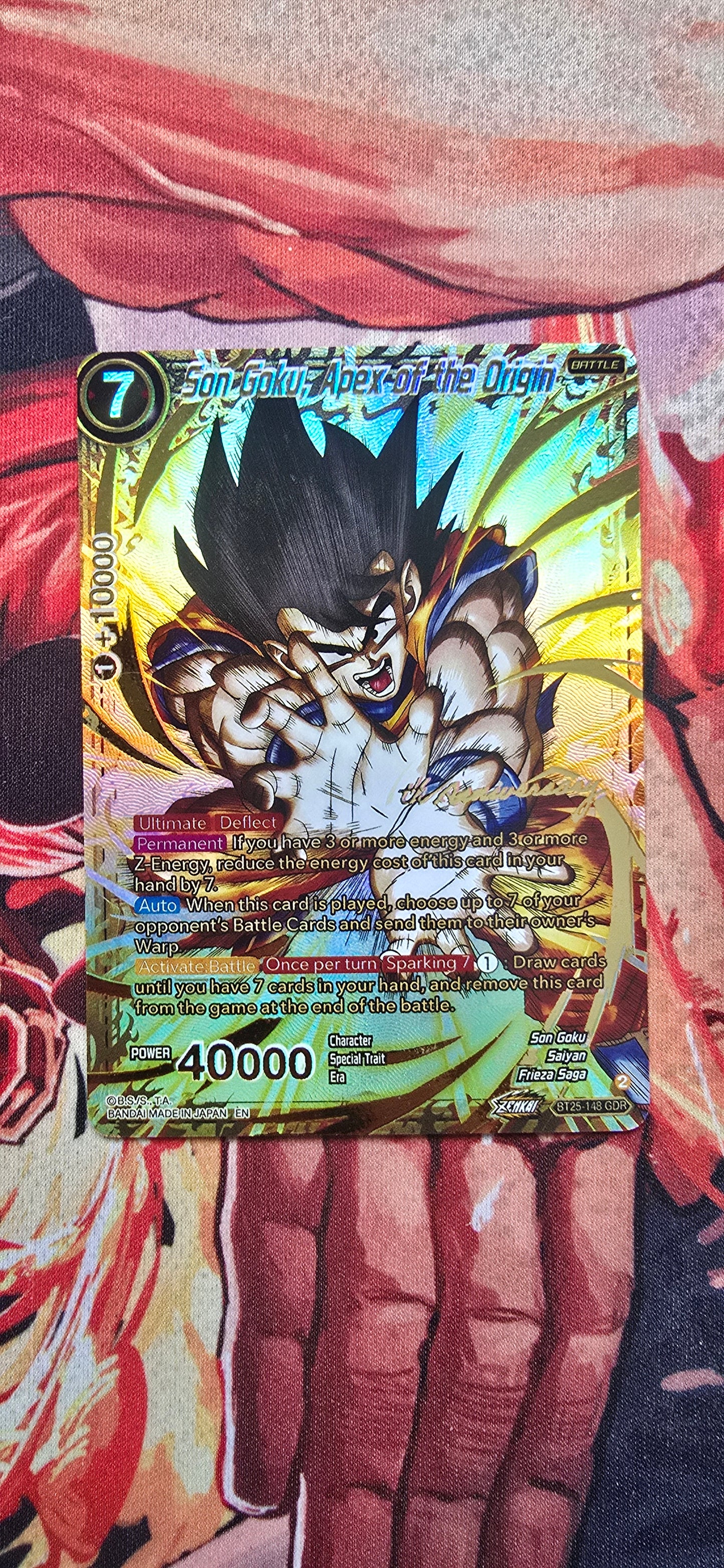 PREORDER Son Goku, Apex of the Origin BT25-148 Dragon Ball Super Proxy Card