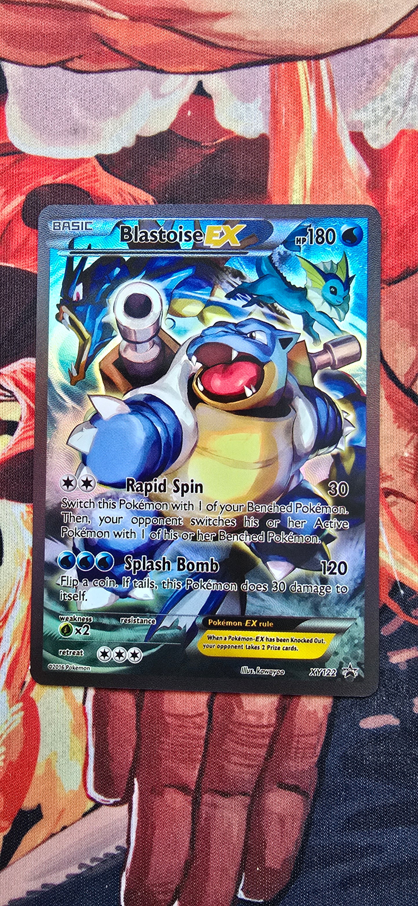 Blastoise EX XY122 Red & Blue Collection Alternate Art Promo Pokemon Card Custom Made Proxy
