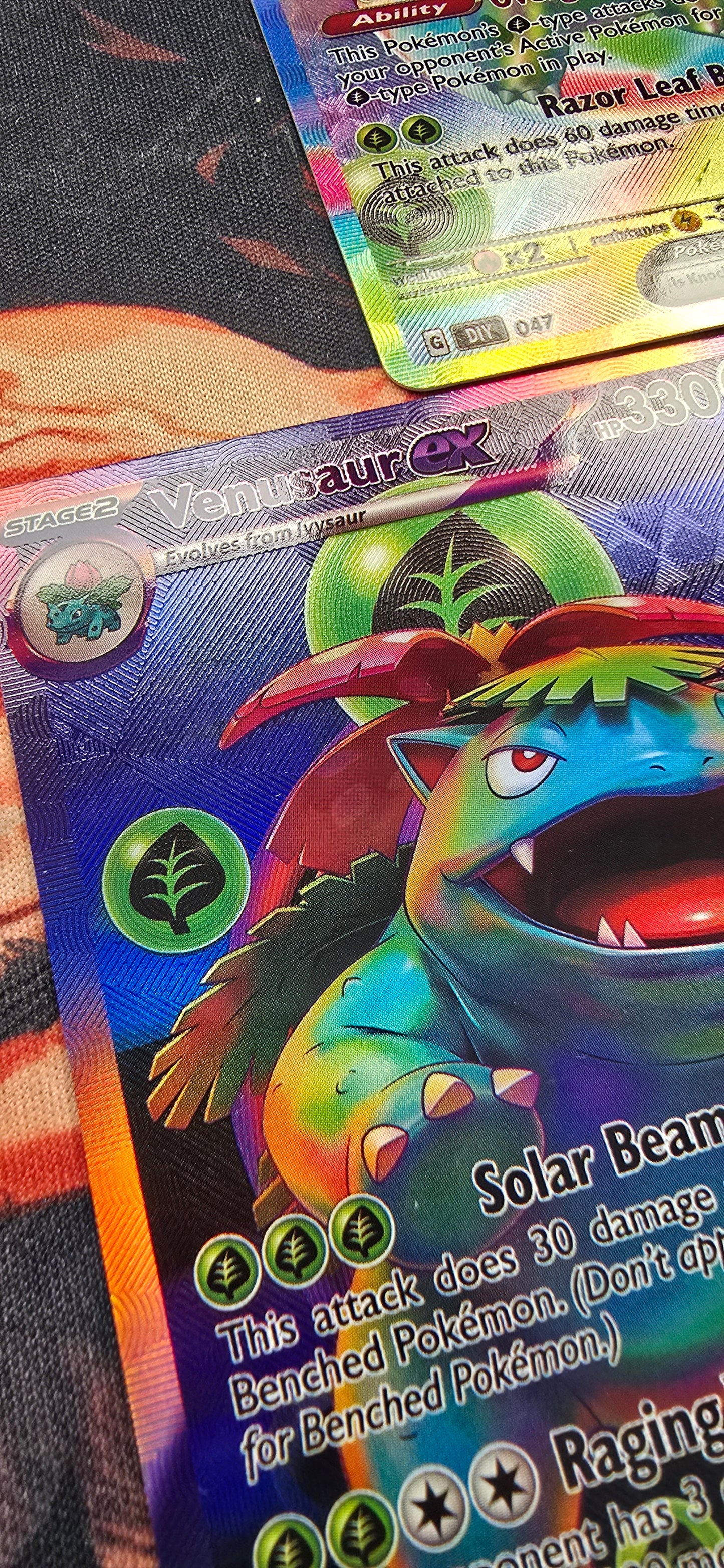 30th Anniversary Bulbasaur, Ivysaur & Venusaur Pokemon TCG Custom Made Cards