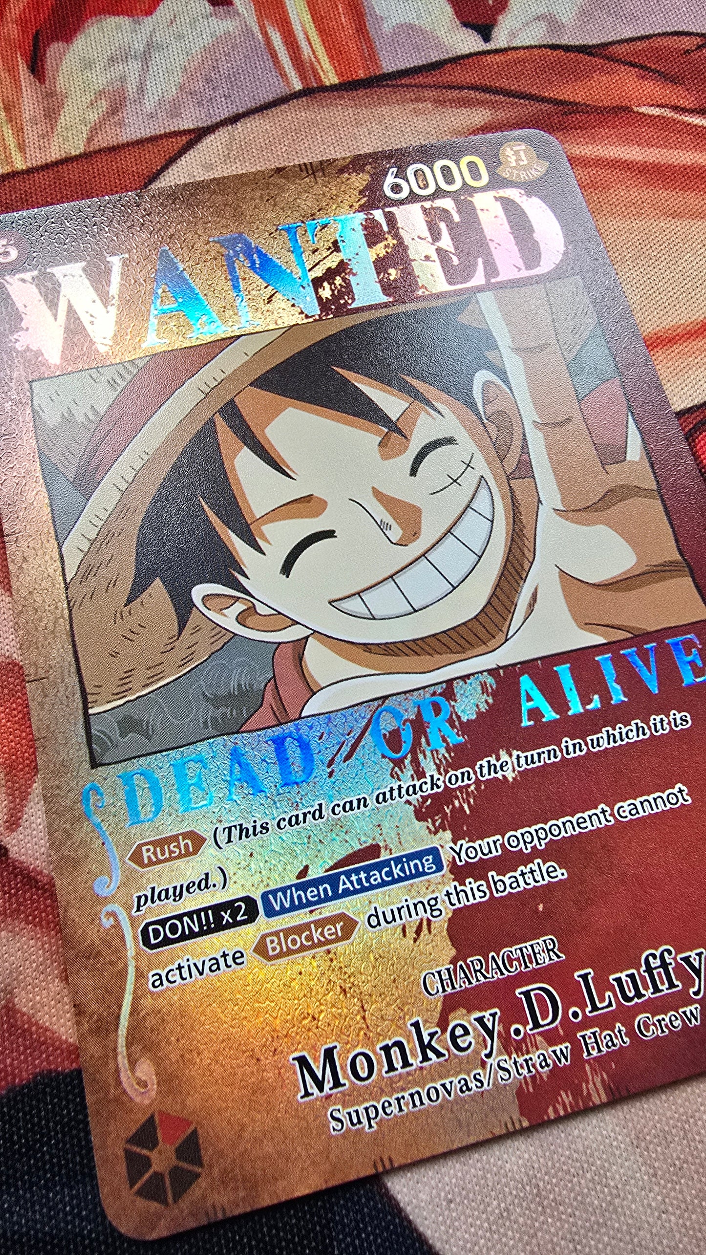 SP Wanted Posters Pillars of Strength One Piece TCG Textured Promo Custom Made Cards