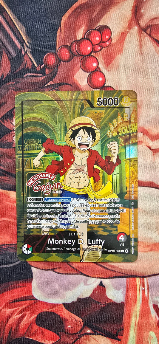 Monkey D. Luffy Musée Grévin Paris Special Promo French Exclusive Custom Made One Piece Textured Proxy Card