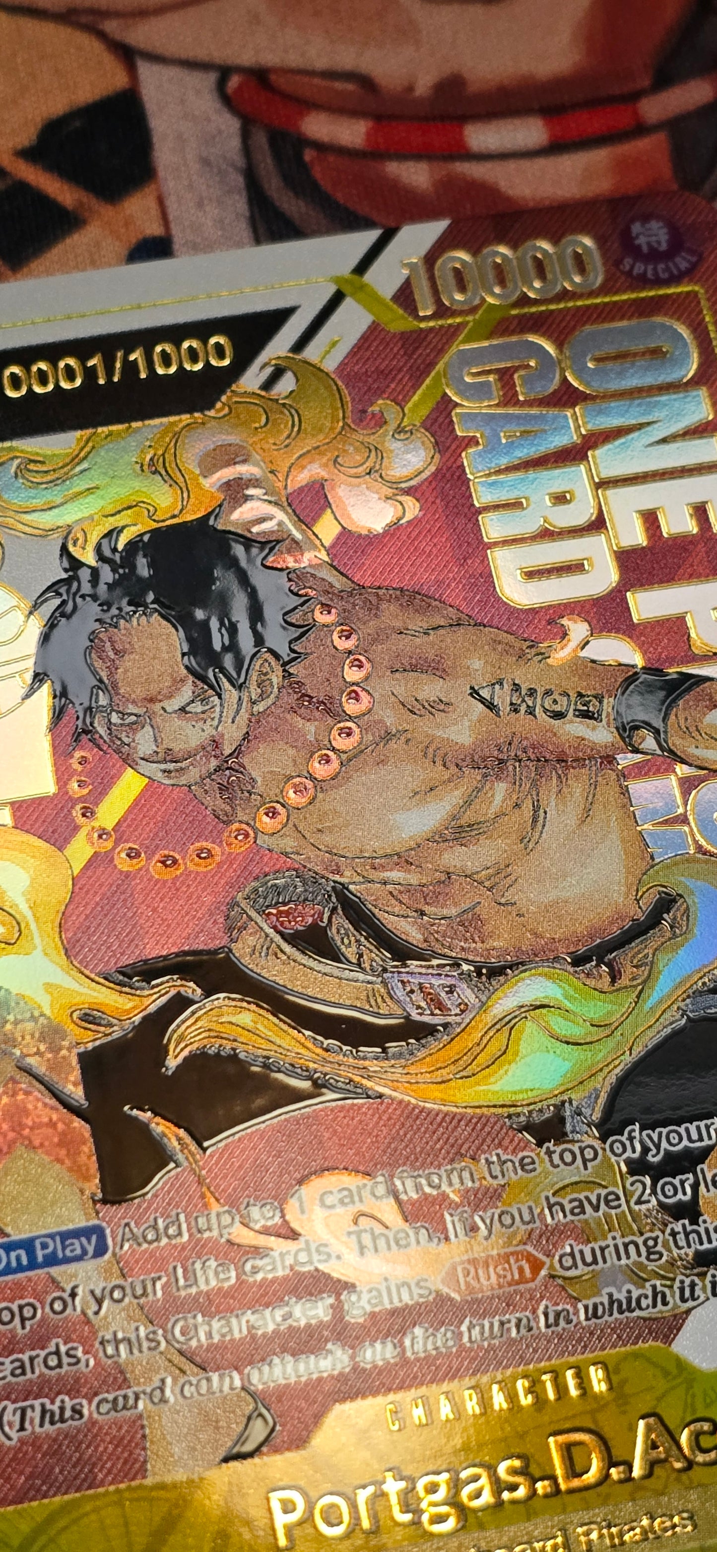OP07 Portgas D Ace Serialised Flagship TCG Textured Premium OP One Piece Proxy English