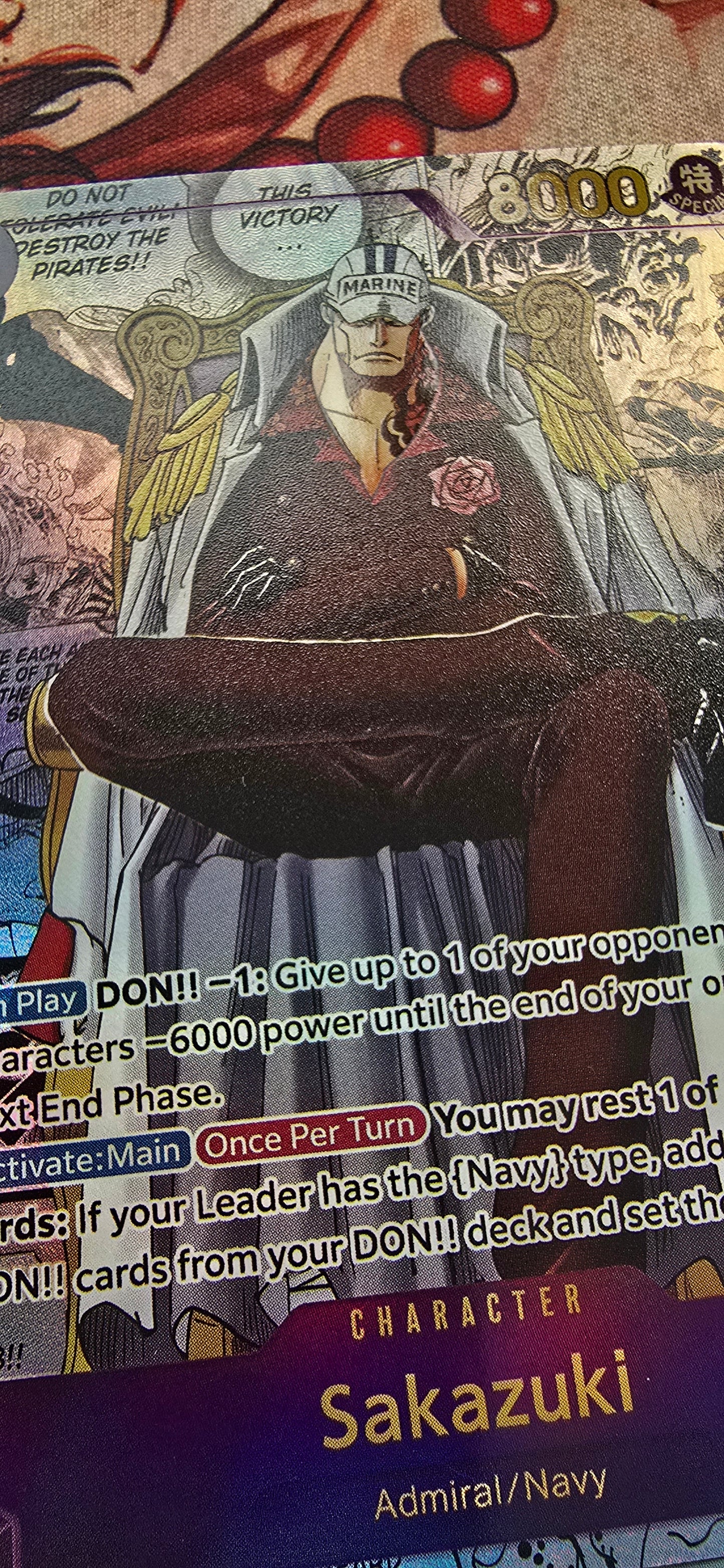 SPECIAL 3 CARD DEAL: OP16 Manga Cards: Kuzan, Sakazuki & Borsalino One Piece Textured Proxy Cards