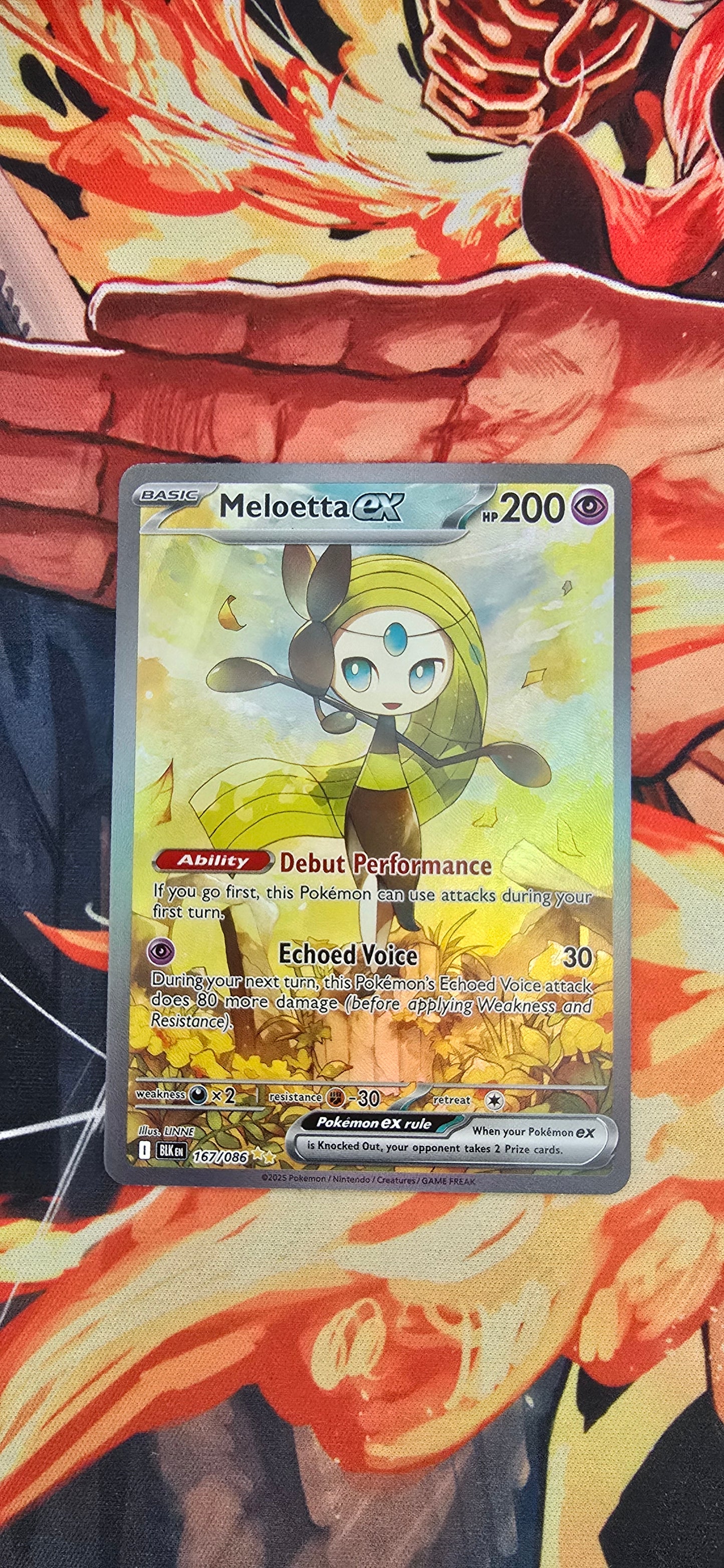 Meloetta EX Black Bolt Pokemon TCG Proxy English Card