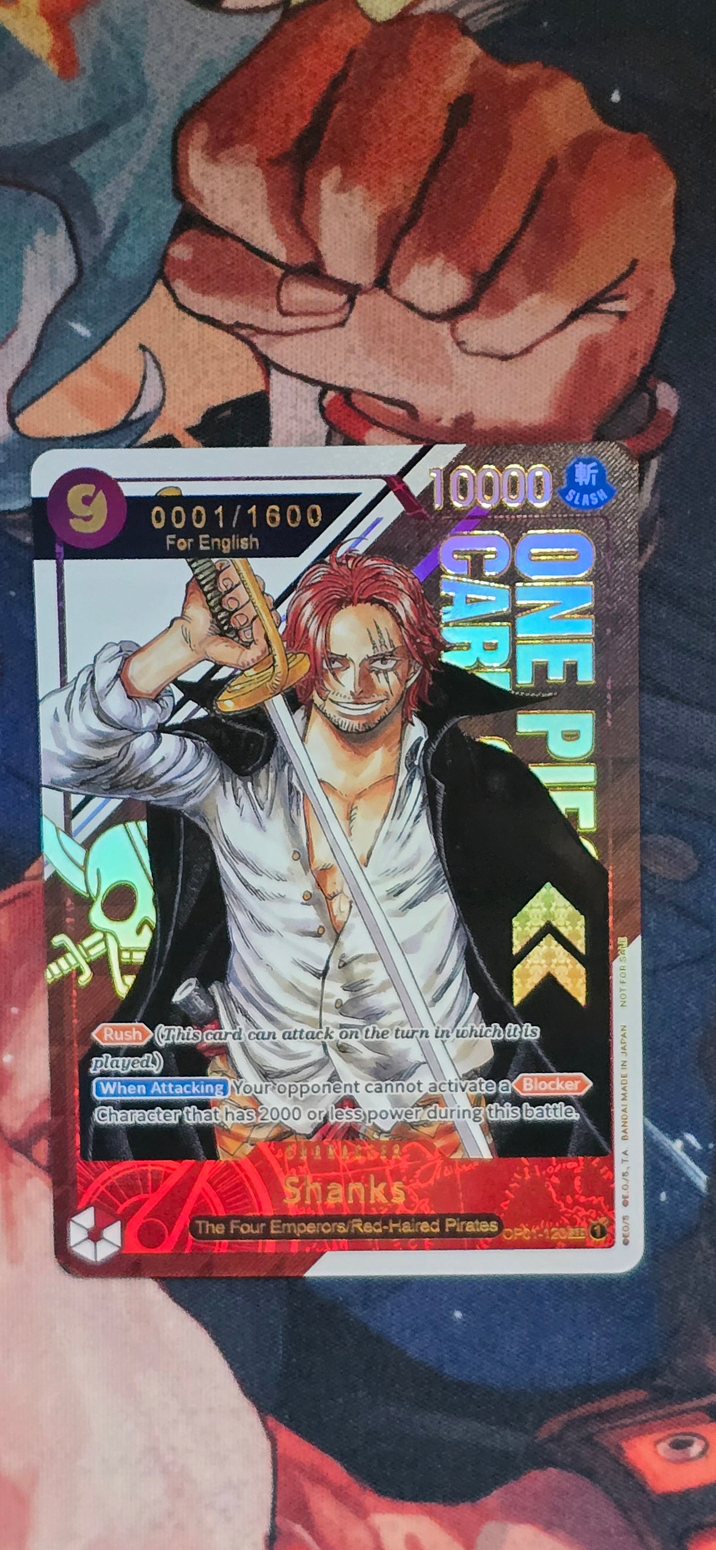 OP01 Shanks Serialised Flagship TCG Textured Premium OP One Piece Proxy English