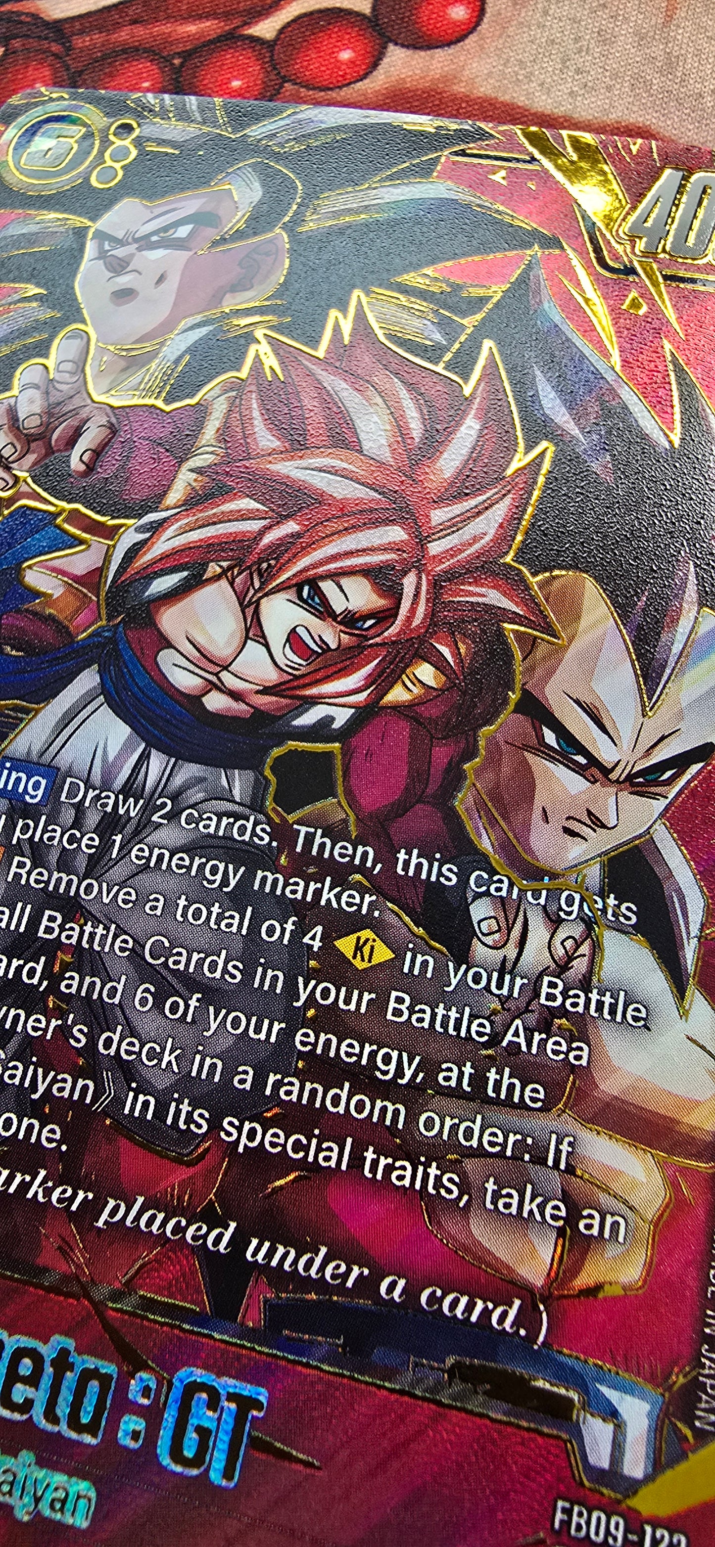 Gogeta GT FB09-123 Dragon Ball Fusion World Dual Evolution Proxy Card