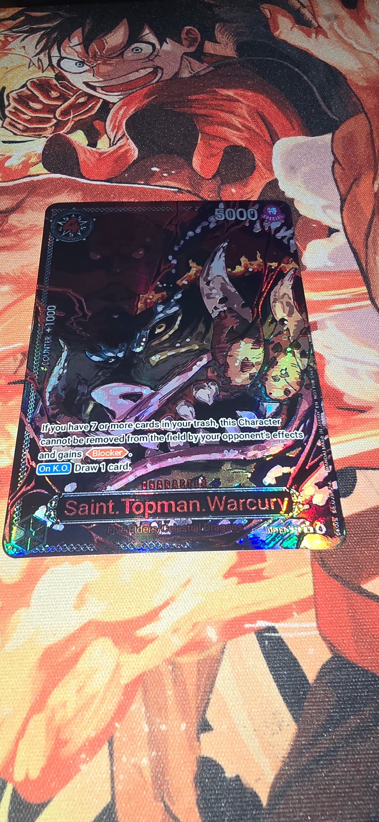 5 Card Bundle: OP13 The Five Elders Gorosei Awakening Yokai Forms Alt Art One Piece Premium Quality Textured Proxy Custom Made Cards