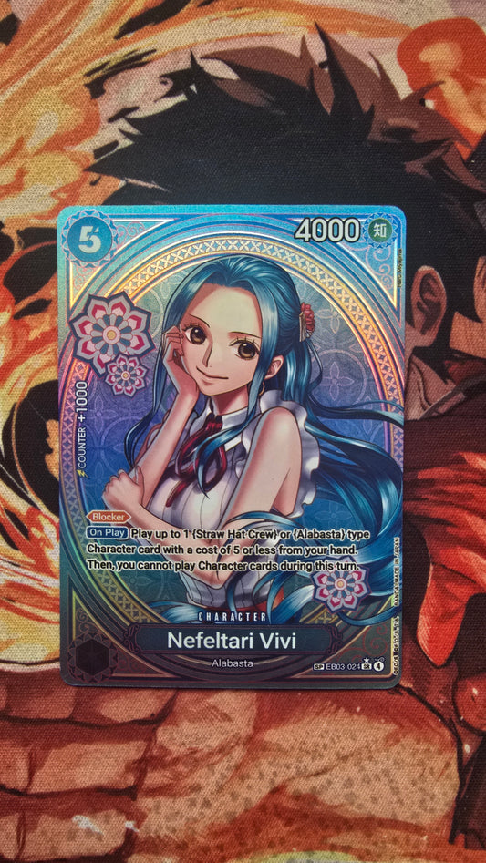 EB03 Nefeltari Vivi SP Textured Holo One Piece TCG Proxy Card