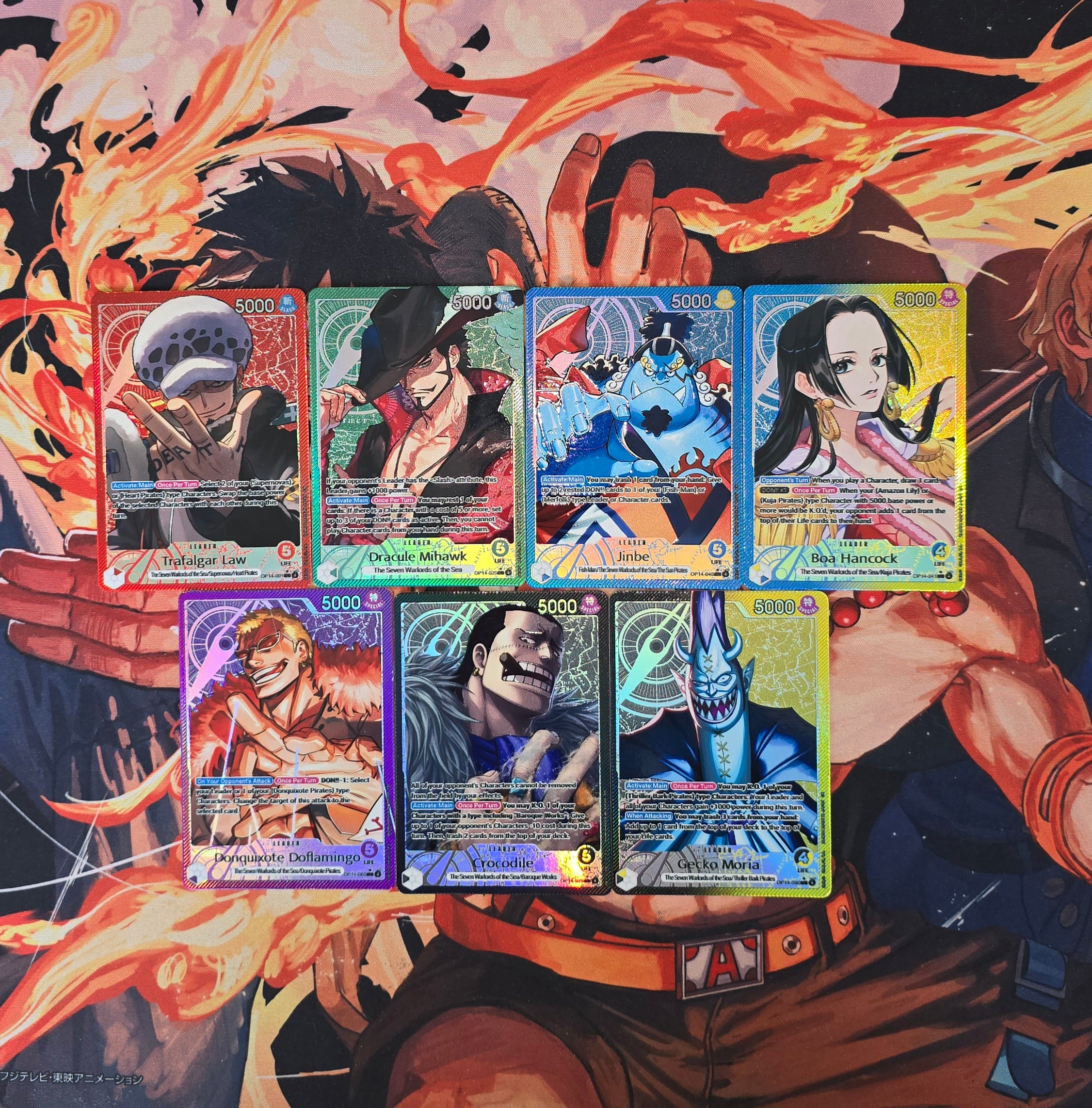 OP14 Leader Alt Art Textured Holo One Piece TCG English Proxy