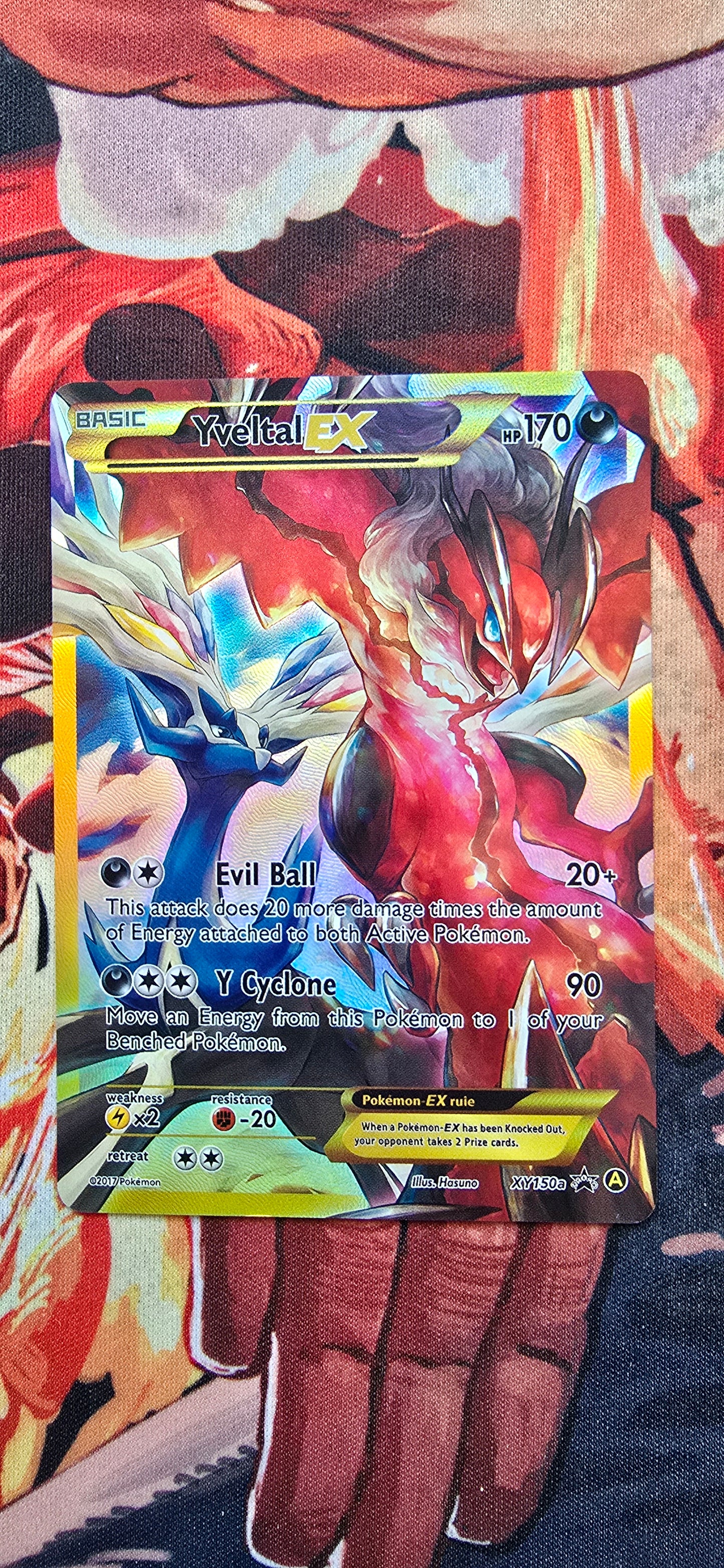 Yveltal EX #XY150a Pokemon Promo Card Custom Made Proxy
