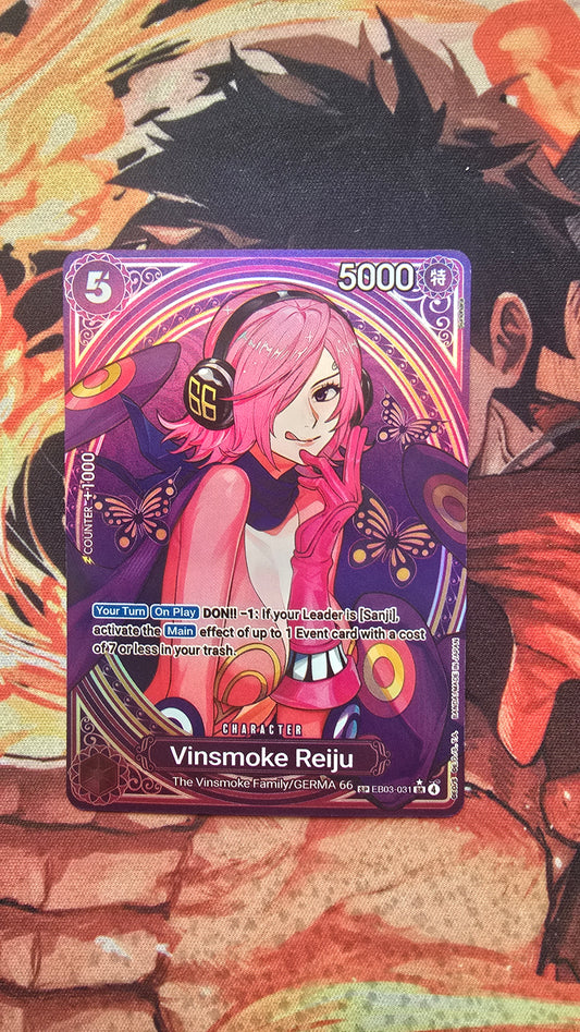 EB03 Vinsmoke Reiju SP Textured Holo One Piece TCG Proxy Card
