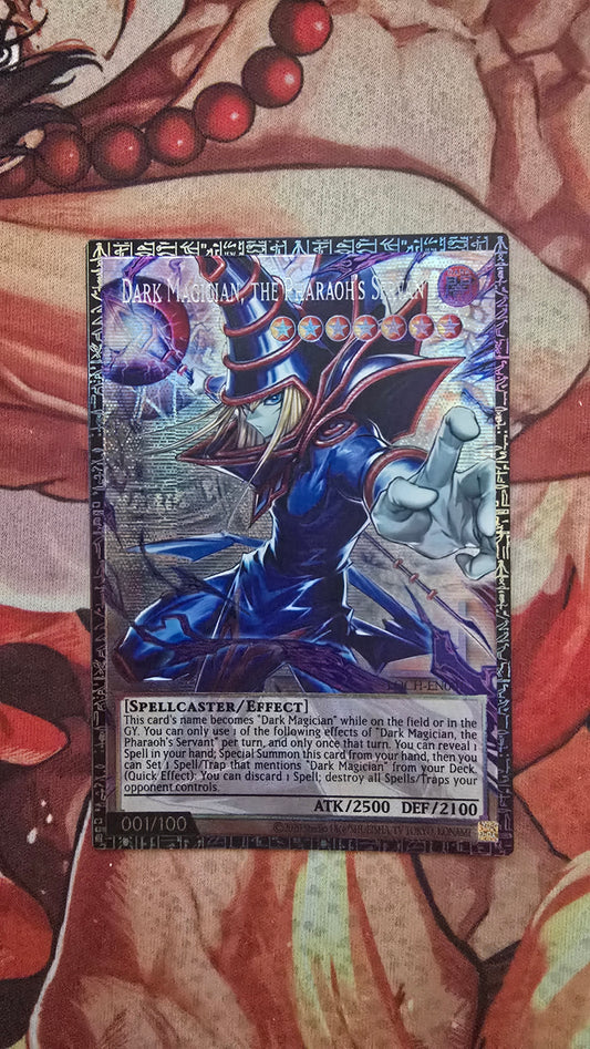 Dark Magician, the Pharaoh's Servant GMR Grandmaster Serial Yugioh Card Game TCG Premium Textured Custom Made Proxy English