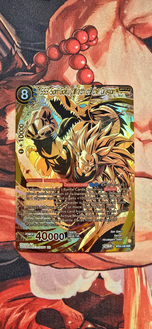 SS3 Son Goku, Wrath Of The Dragon GDR BT24-138 Dragon Ball Super Beyond Generations Proxy Card