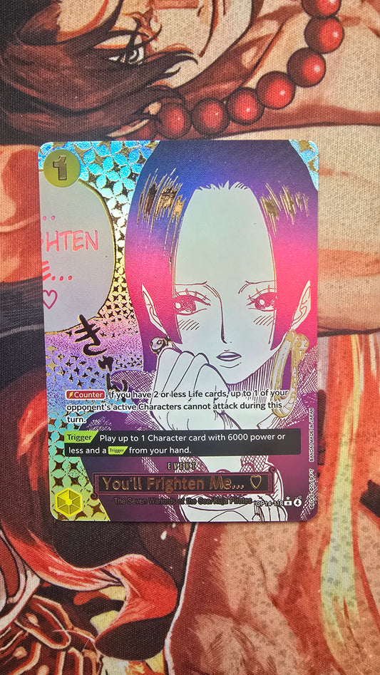 OP14 Manga You'll Frighten Me... One Piece Boa Hancock Custom Made Card OP TCG Proxy English