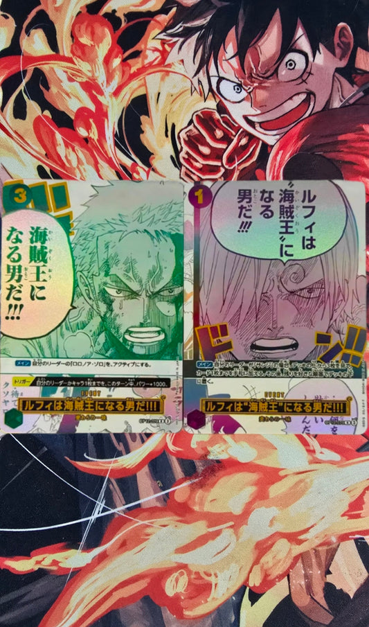 Preorder - 3rd Anniversary Manga Event Roronoa Zoro and Sanji SP OP12 One Piece TCG Textured Custom Made Card Japanese