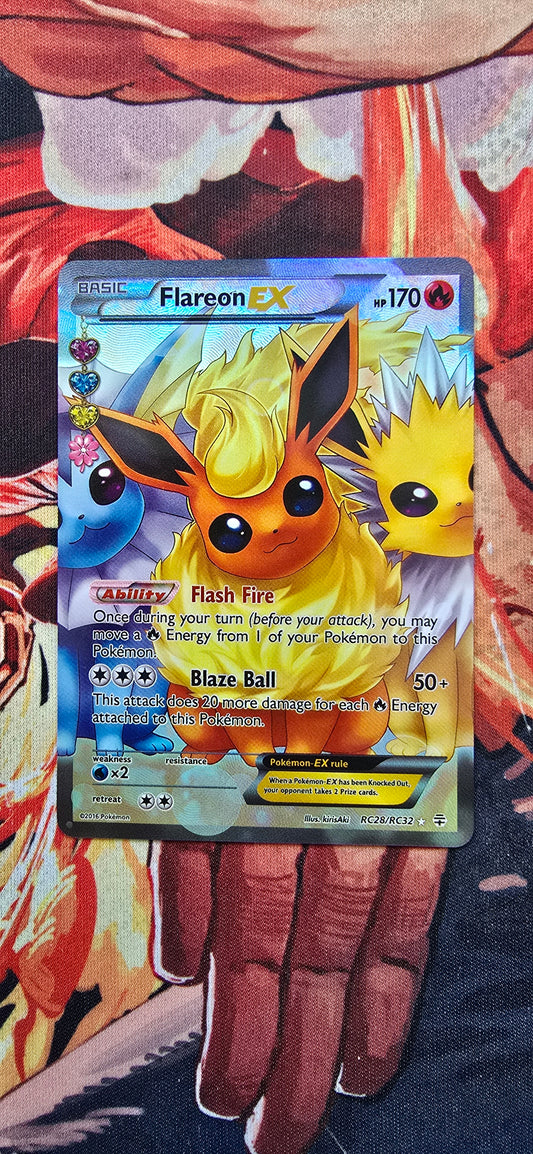 Flareon EX RC28/RC32 XY Generations 2016 - Radiant Collection Pokemon Card Custom Made Proxy