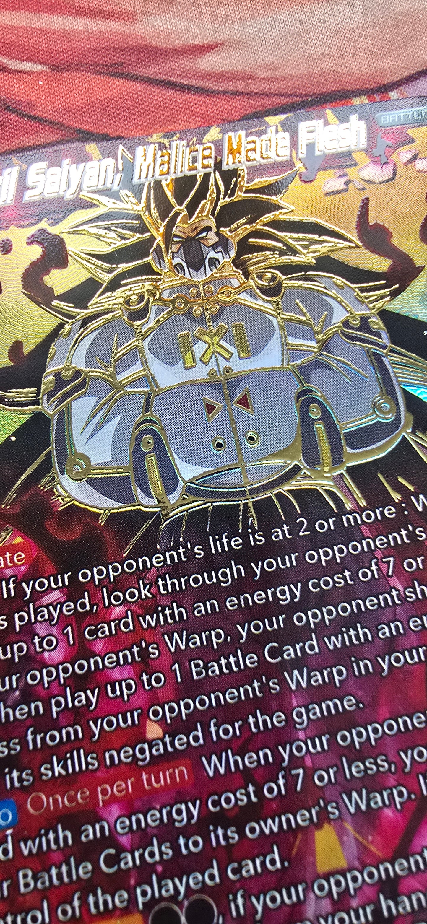 Evil Saiyan, Malice Made Flesh - Fighter's Ambition DBS-B19 Dragon Ball Super Proxy Card