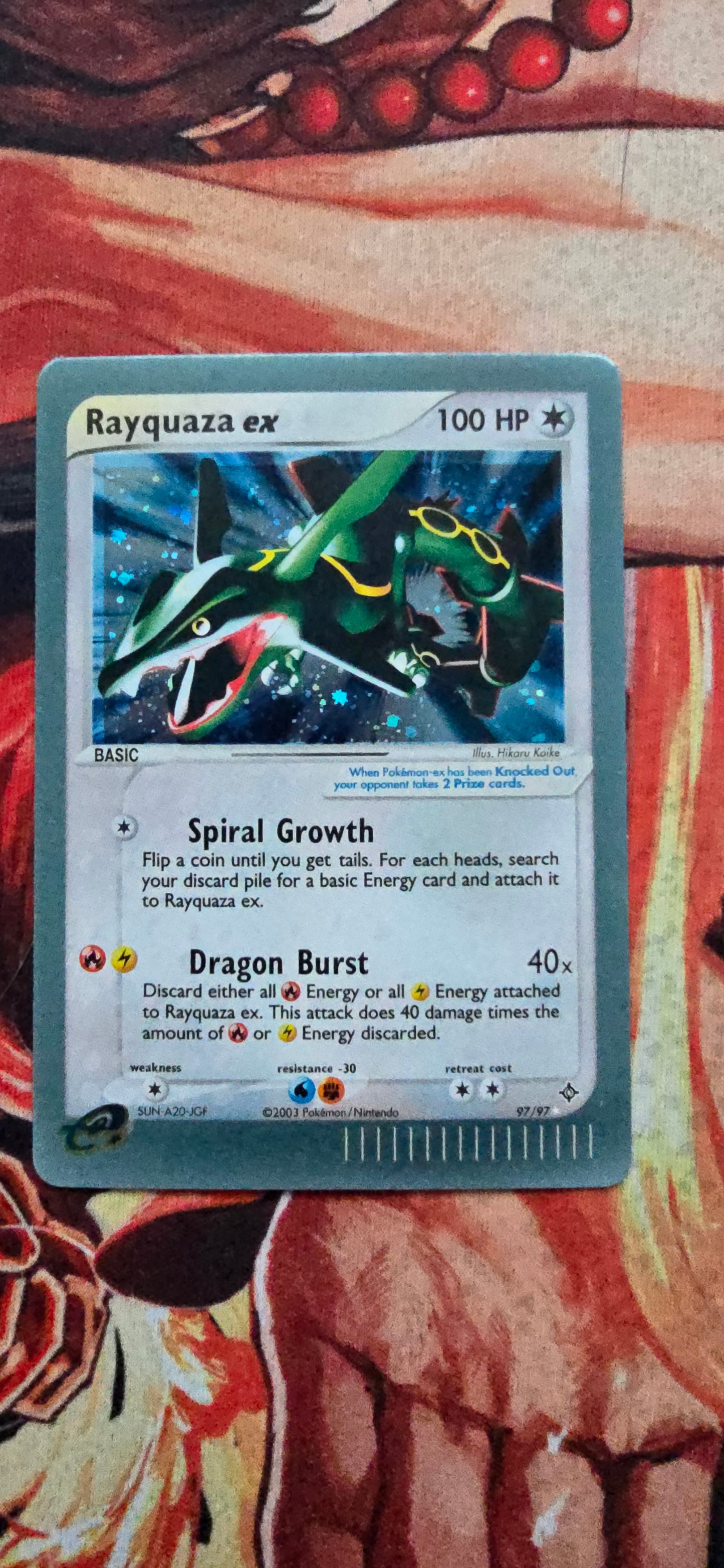Rayquaza ex Ultra Rare EX DRAGON  #97/97 Pokemon TCG Custom Made Proxy Card