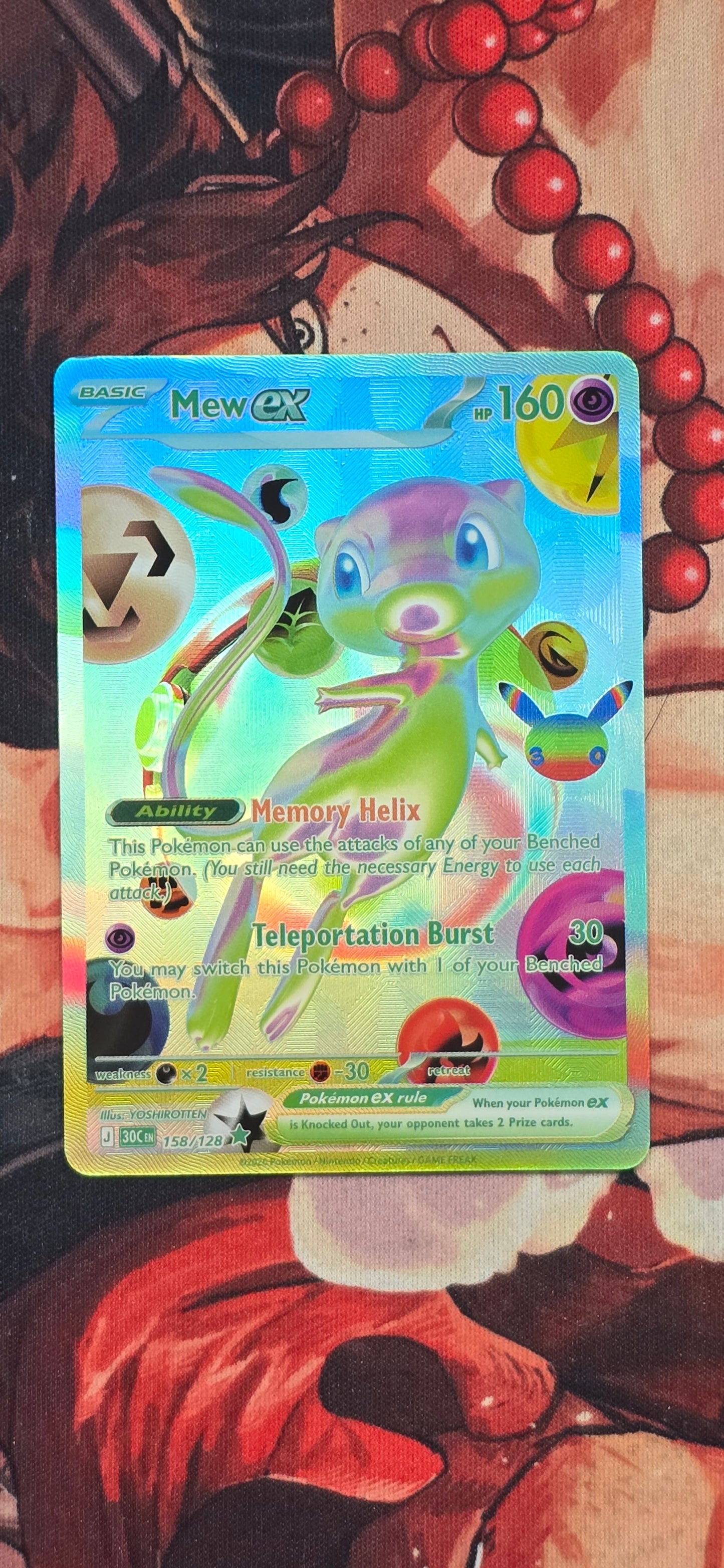 30th Anniversary Mew ex Pokemon TCG Custom Made Card