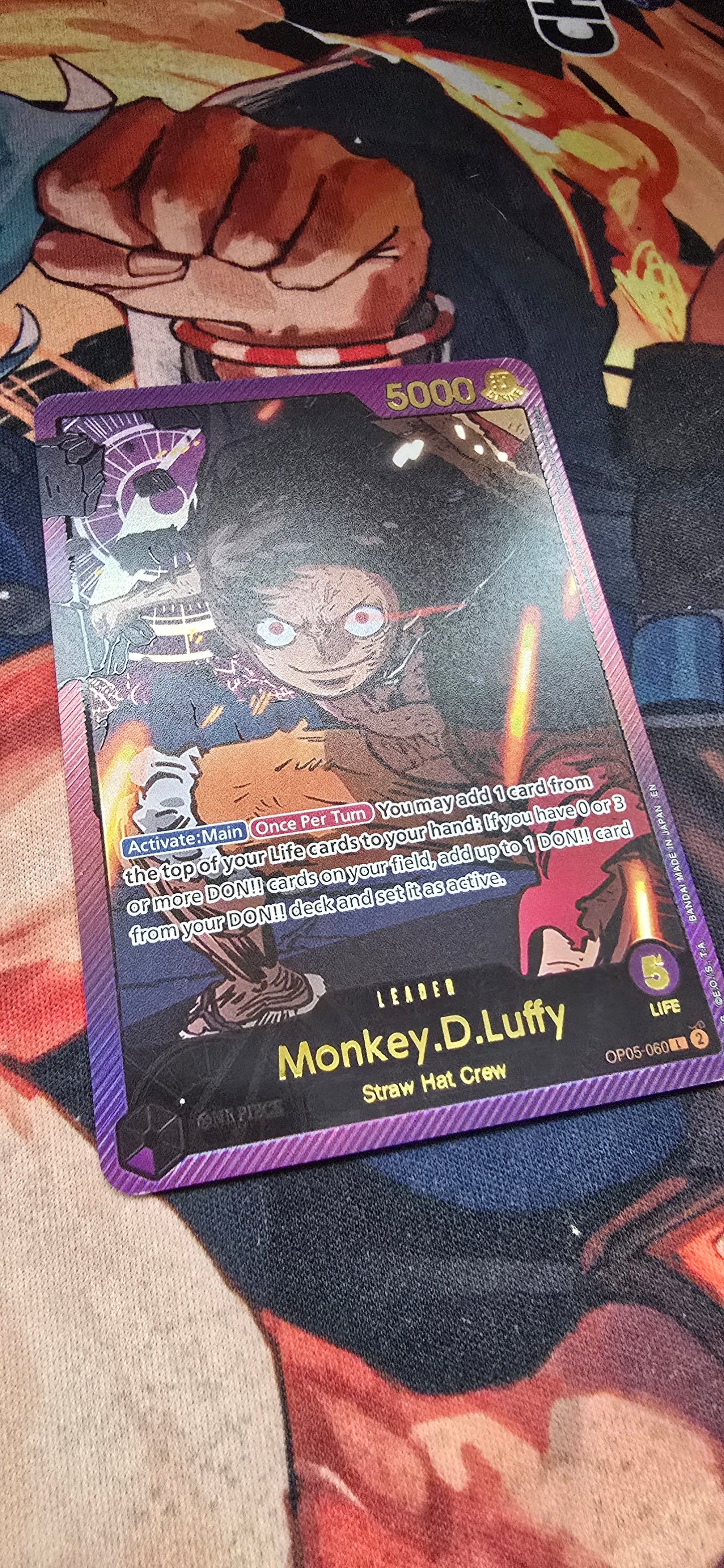 EB02 Gold One Piece Leaders OP05 - OP08 & EB01 OP TCG Premium Texured Proxy Cards