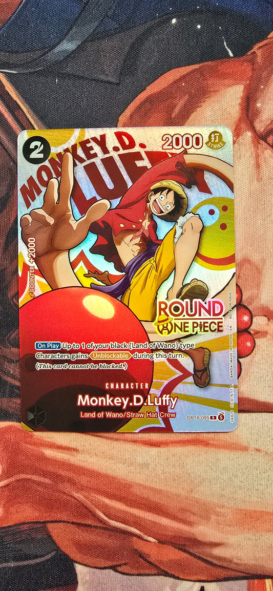 Round 1 x One Piece English TCG Textured Custom Made Proxy Cards