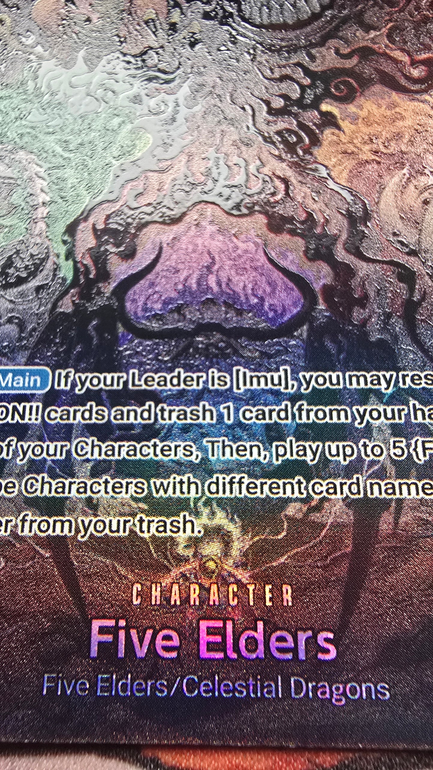 OP13 The Five Elders Gorosei Awakening Yokai Forms Alt Art One Piece Premium Quality Textured Proxy Custom Made Cards