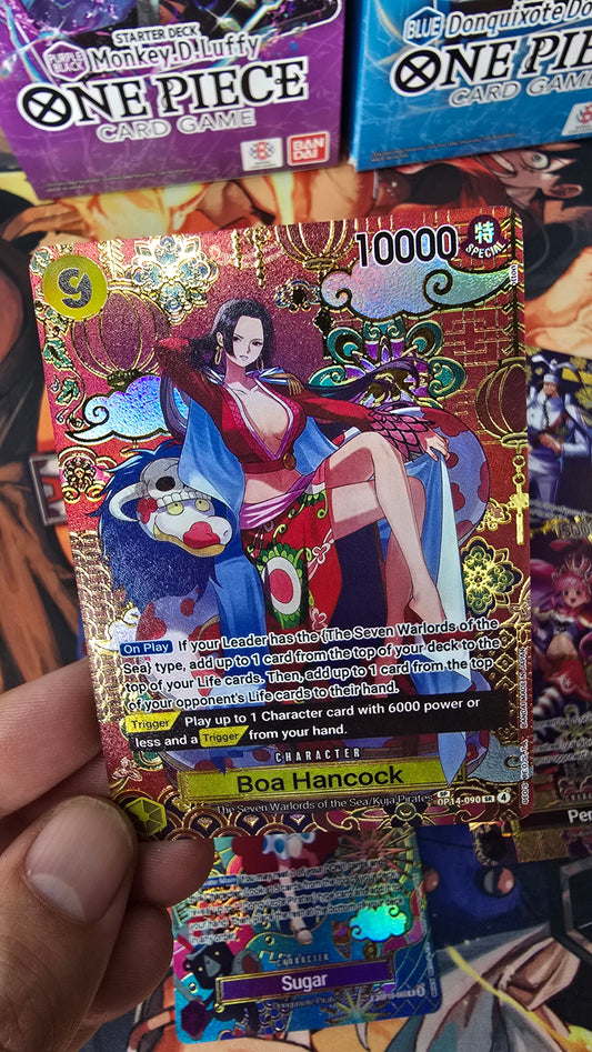 OP14 SP Boa Hancock Dracule Mihawk Sugar Kid & Killer Sengoku Perona Textured Holo One Piece TCG Proxy Cards English