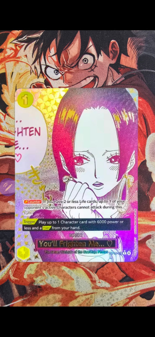 PREORDER OP14 Manga You'll Frighten Me... One Piece Boa Hancock Custom Made Card OP TCG Proxy English