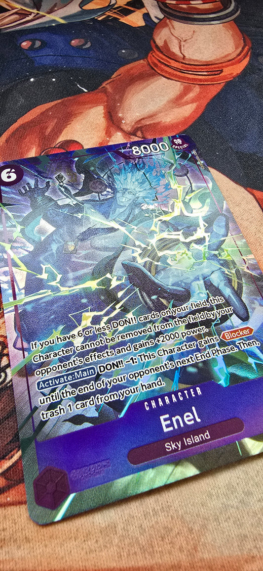 OP15 Enel SR Alt Art Event Card One Piece Premium Textured Proxy English