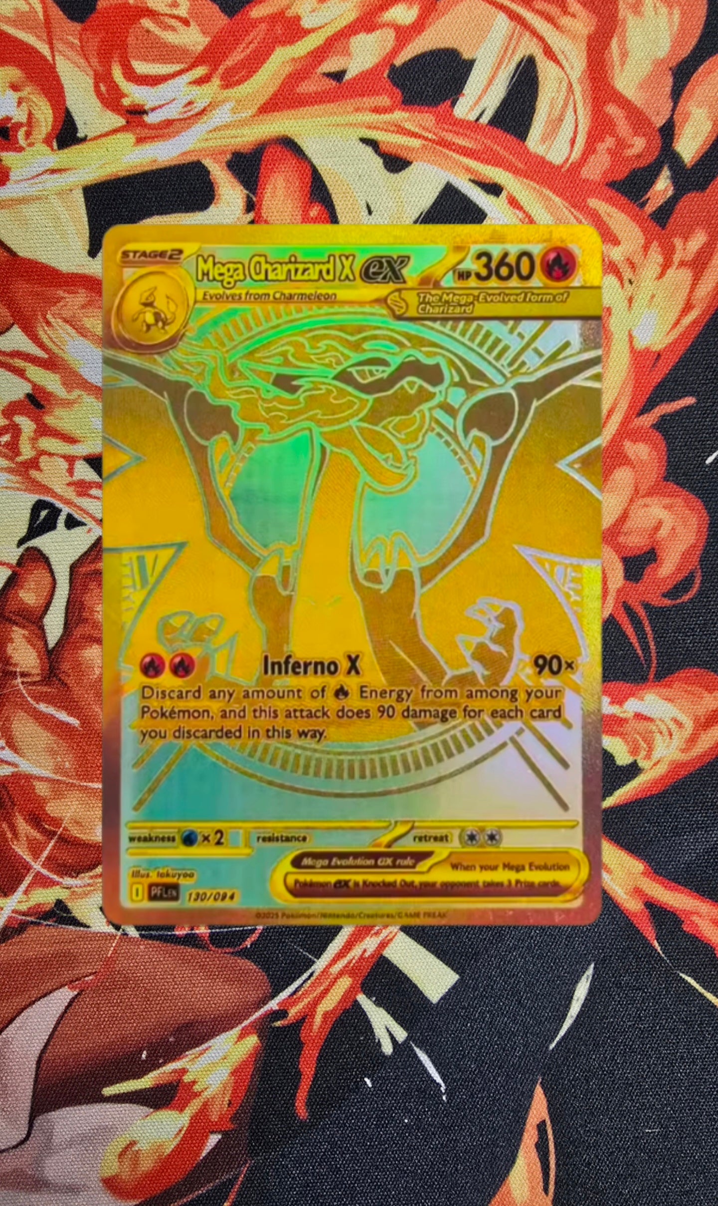 Mega Charizard X ex MUR Phantasmal Flames Pokemon Proxy Card English