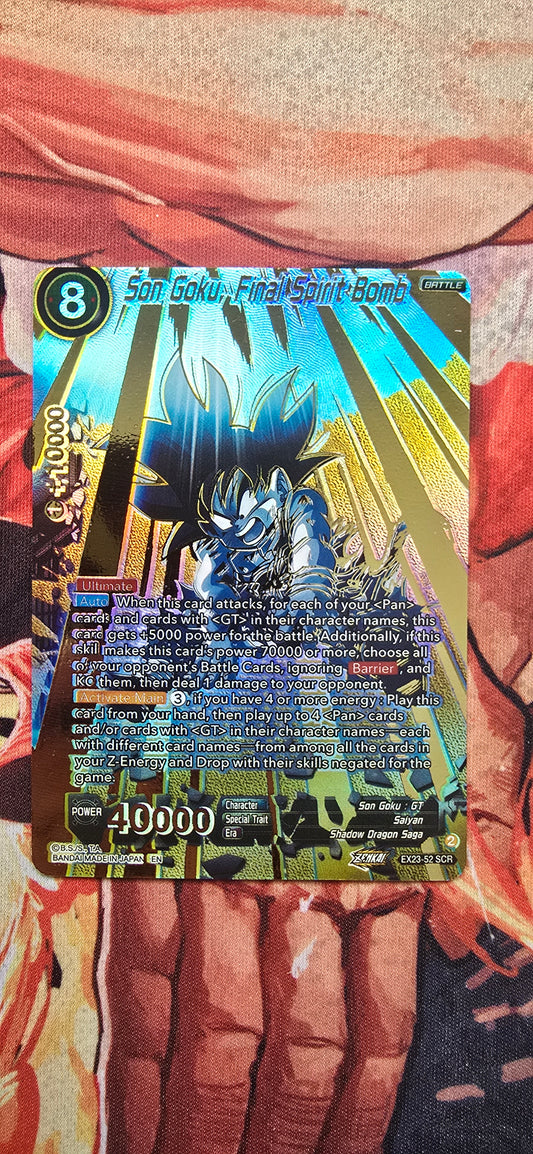 Son Goku, Final Spirit Bomb EX23-52 Premium Anniversary Box 2023 Dragon Ball Super Proxy Card