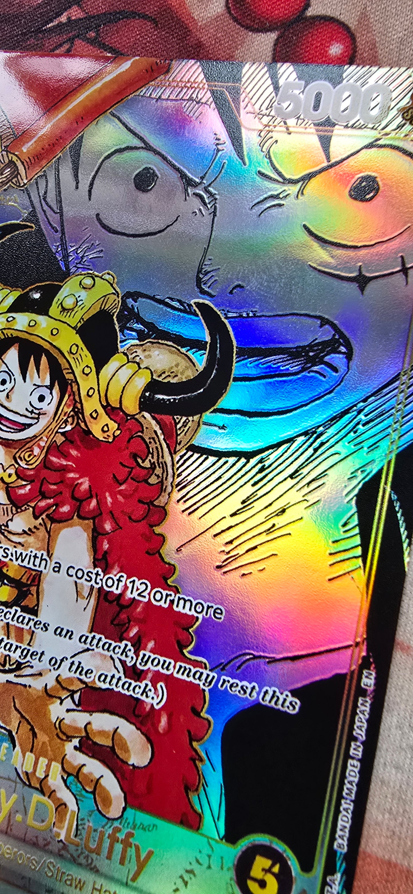 OP17 Monkey D Luffy Super Alt Art Manga Leader One Piece TCG Textured Custom Made Proxy Card